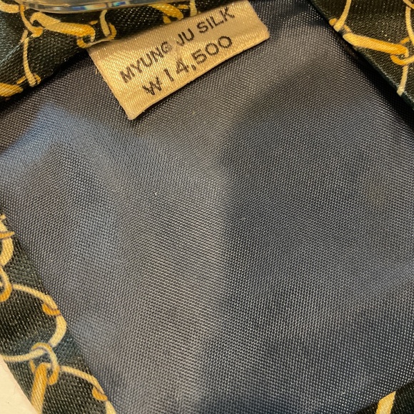 Rene Chagal Equestrian Themed Hand Made 100% Silk Tie - Picture 3 of 4